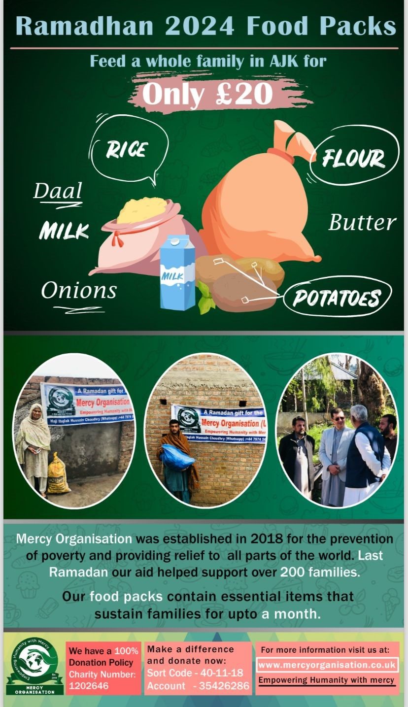 Ramadhan 2024 Food Packs appeal poster