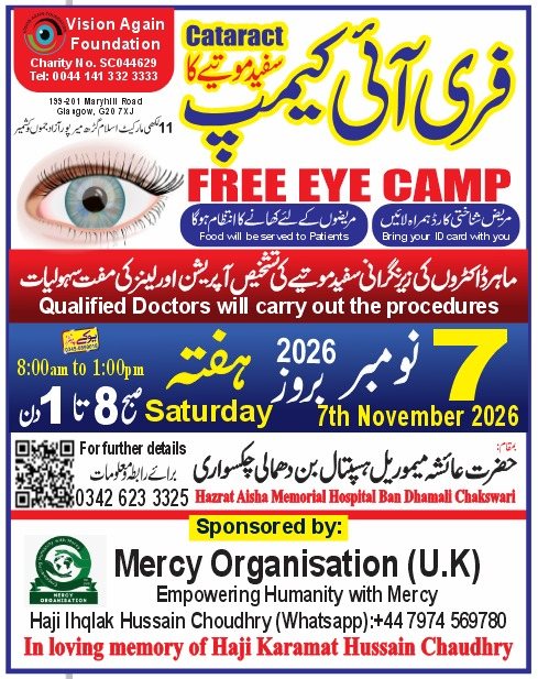 Free Eye Camp – Chakswari poster